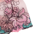 Transparent Floral Embroidered Lace Bodysuit