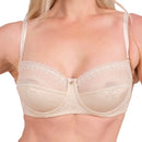 Women’s Lace Underwire Bra – Full-Coverage, Adjustable Straps & Breathable Floral Lingerie (Black, White, Nude)