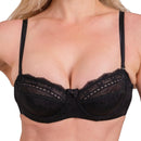 Women’s Lace Underwire Bra – Full-Coverage, Adjustable Straps & Breathable Floral Lingerie (Black, White, Nude)