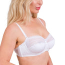 Women’s Lace Underwire Bra – Full-Coverage, Adjustable Straps & Breathable Floral Lingerie (Black, White, Nude)