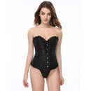Floral Overbust Tummy Control Push Up Corset - Luscious Goddess