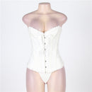 Floral Overbust Tummy Control Push Up Corset - Luscious Goddess