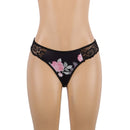 Floral Print Lace - up Babydoll - Luscious Goddess