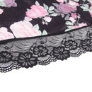 Floral Print Lace - up Babydoll - Luscious Goddess