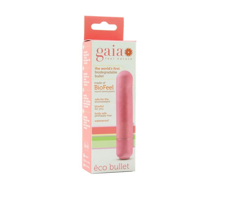 Gaia BioFeel Biodegradable Bullet Vibe in Coral - Luscious Goddess