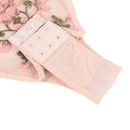 Transparent Teddy Symmetry Appliques Mesh Bodysuit With Underwire - Luscious Goddess